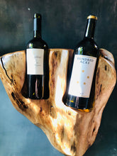 Load image into Gallery viewer, Cypress Wood Wine 2 Bottle Holder
