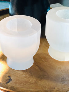 Moroccan Selenite Votive