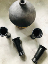 Load image into Gallery viewer, Black Clay Mezcal Shot Glasses
