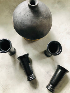 Black Clay Mezcal Shot Glasses